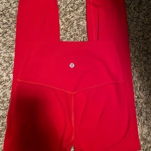 Lululemon Align Leggings Size 4 Red Full Length Worn a couple times